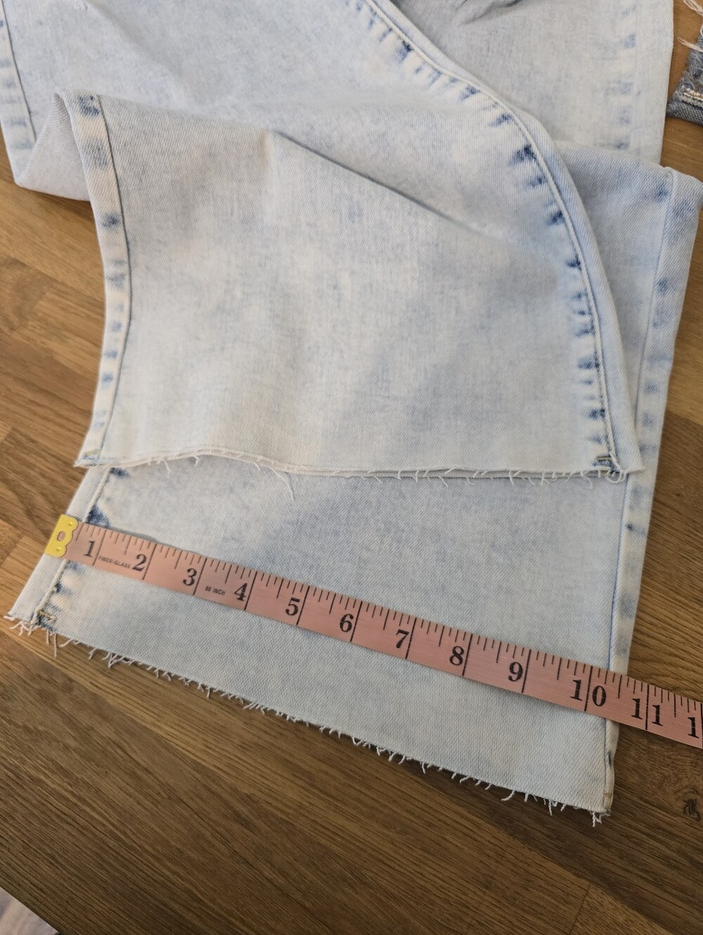 Risen Jeans Georgia - Light Wash Wide Leg Long Tall Inseam 3/26 NWT - Picture 15 of 15